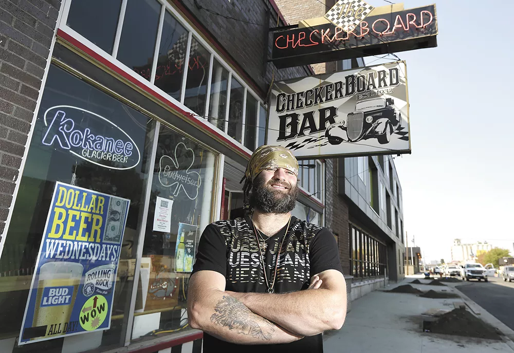 Checkerboard owner Ian Maye has started a GoFundMe page to help his bar, which struggled during construction on East Sprague. - YOUNG KWAK