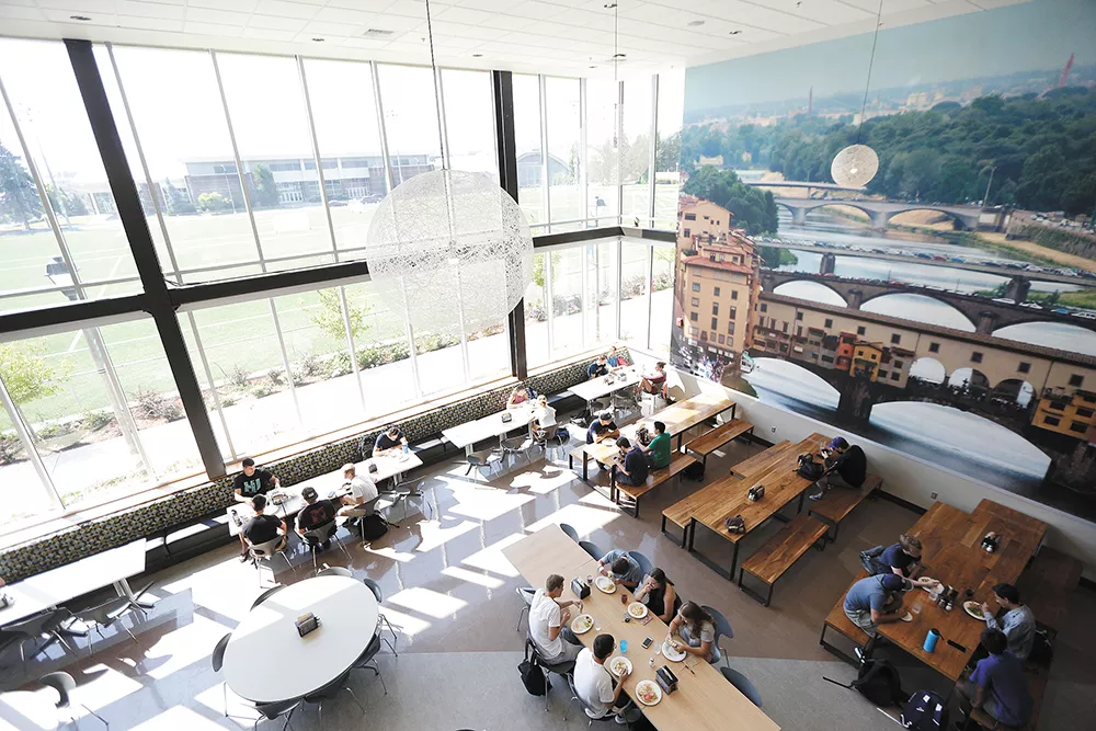 Spokane-area universities like Gonzaga, pictured here, are taking a new approach to campus dining. - YOUNG KWAK