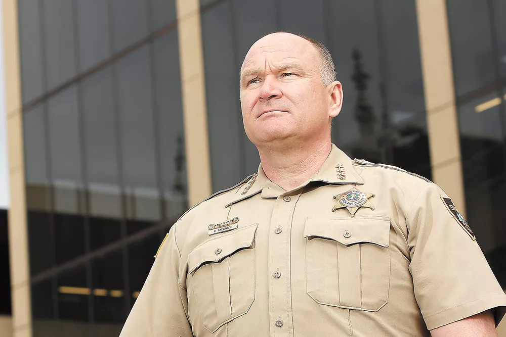 Sheriff Ozzie Knezovich says his office investigated multiple threats in the days after the shooting. - YOUNG KWAK