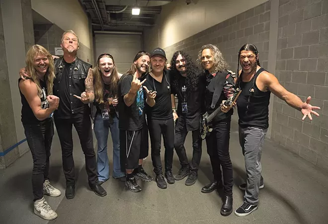 Spokane Metallica tribute band Blistered Earth got to meet the real deal this summer in Seattle. - BLISTERED EARTH