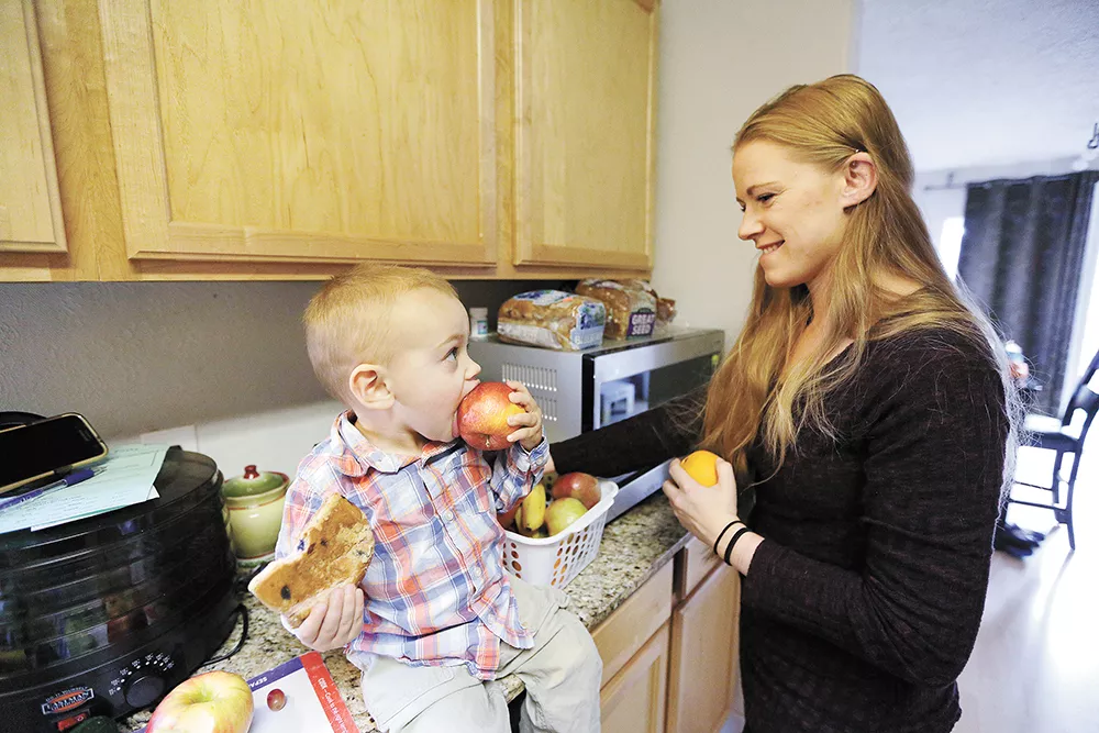 Brandaleen Harper and her son, Gabriel, are grateful for a new program called Complete Eats. - YOUNG KWAK