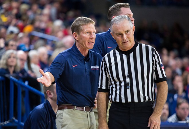 Mark Few sent a message to starters Johnathan Williams and Killian Tillie, benching them after a near-loss to North Dakota. - LIBBY KAMROWSKI