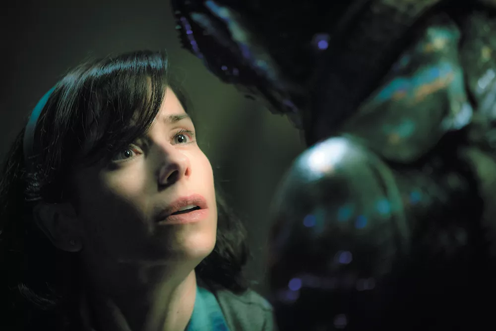 Oscar nominee Sally Hawkins plays a woman whose love has gills in The Shape of Water, a twisted fable from the director of Pan's Labyrinth.
