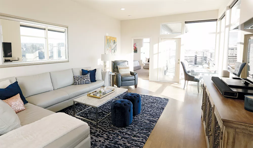 Laurie and James Allen’s new home in Kendall Yards offers lots of light and quick access to all that downtown Spokane has to offer. - YOUNG KWAK