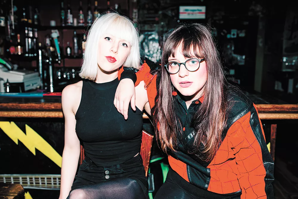 Lindsay Johnston (left) and Cherri Woith are Donna Donna, a ferocious, back-to-basics blues-rock twosome. - KAT SKYE PHOTO
