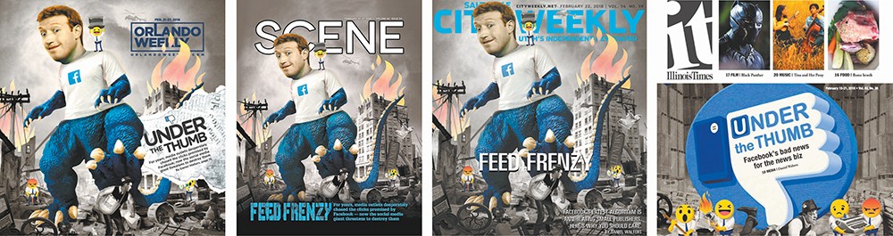 FROM LEFT: The Cleveland Scene, Salt Lake City Weekly, Illinois Times and Orlando Weekly.