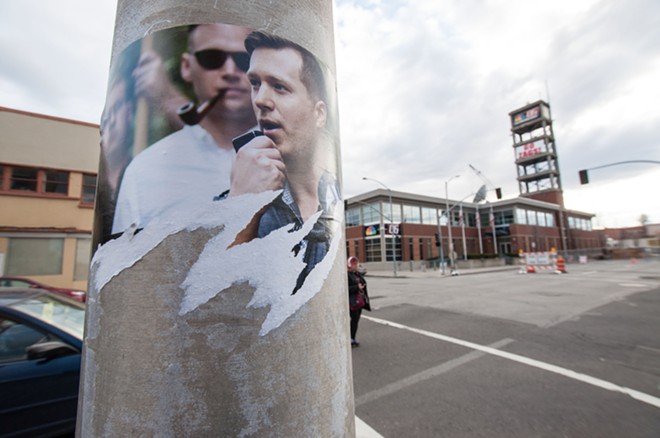 When a hate group put up posters in downtown Spokane, residents quickly tore them down