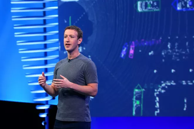Mark Zuckerberg at a Facebook conference in San Francisco, April 12, 2016. - JIM WILSON/THE NEW YORK TIMES