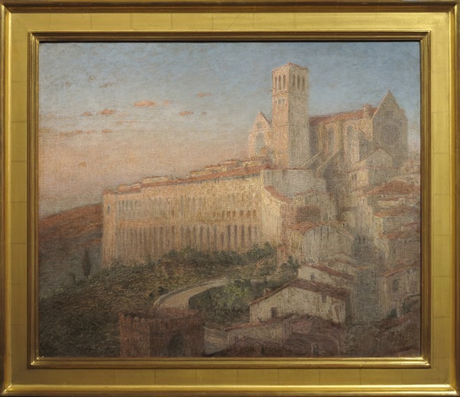 Basilica of San Francesco d’Assisi, Italy by John Ferguson Weir, 1902, oil on canvas