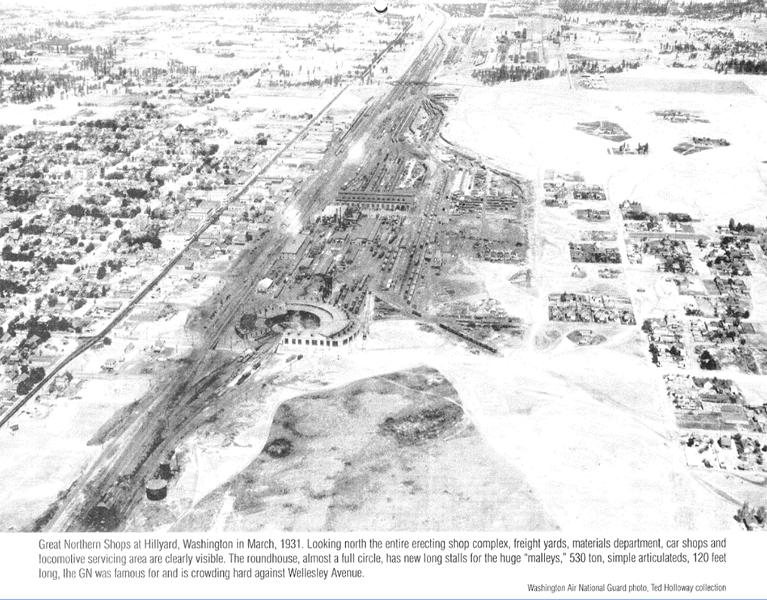 The future BNSF Railway Yard in March 1931. - WASHINGTON AIR NATIONAL GUARD PHOTO, TED HOLLOWAY COLLECTION