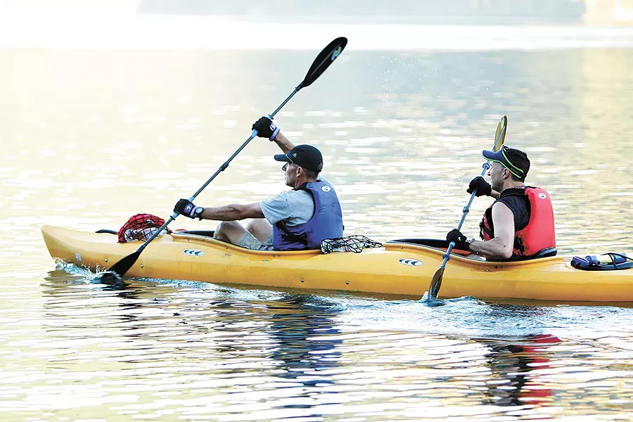 Fish and Sand Lakes are good places for beginners to try their hand at paddling. - YOUNG KWAK