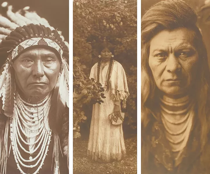 From left: Chief Joseph, 1903; Nespilim Girl, 1905; and Black Eagle – Nez Perce, 1903. - NORTHWEST MUSEUM OF ARTS & CULTURE