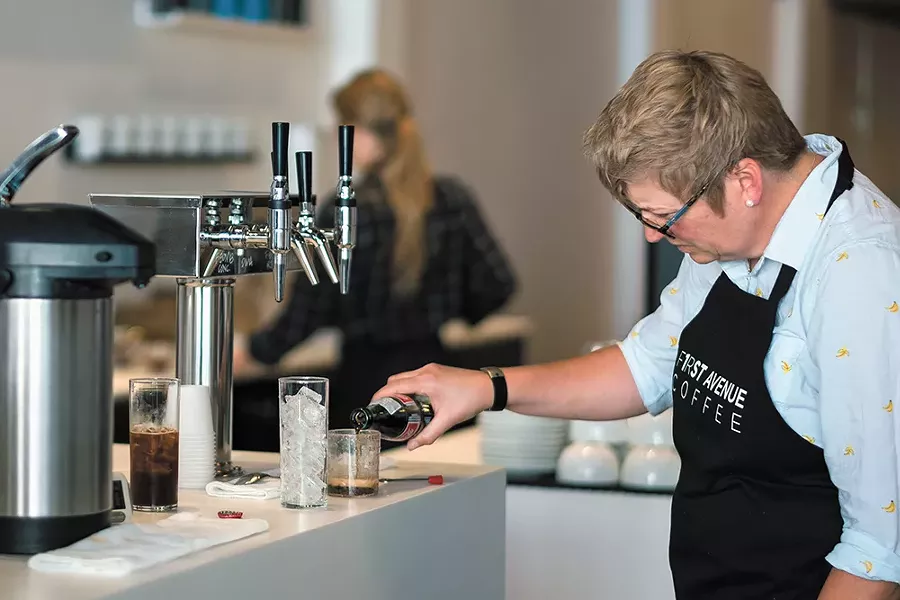 Roast House's new retail spot, First Avenue Coffee, opened in mid July. - HECTOR AIZON PHOTO