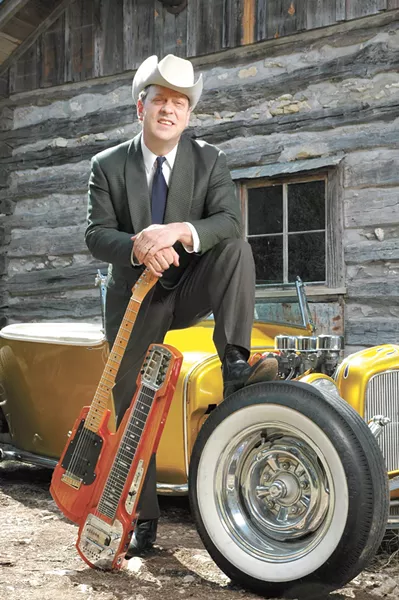 Junior Brown and his famous "guit-steel."