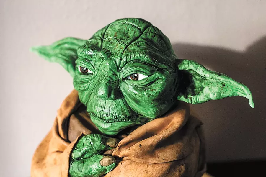 Yoda comes to life in sugar form for this sculpted cake. - ALICIA HAUFF PHOTO