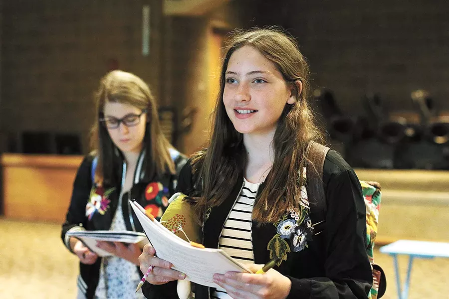 Becca McLachlan rehearses her role in Girl, Awake! - YOUNG KWAK