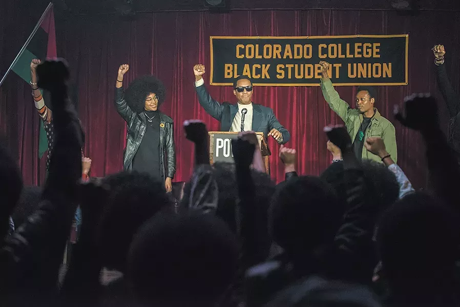 BlacKkKlansman is based on a true story, but is maybe a bit heavy-handed at times.