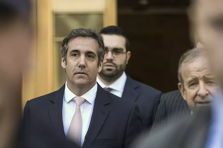 Michael Cohen, President Donald Trump’s personal lawyer and longtime fixer, leaving federal court in New York, April 26, 2018. Cohen reached a plea agreement on Aug. 21 with prosecutors investigating payments he made to women for Trump, a person familiar with the matter said. - JEENAH MOON/THE NEW YORK TIMES