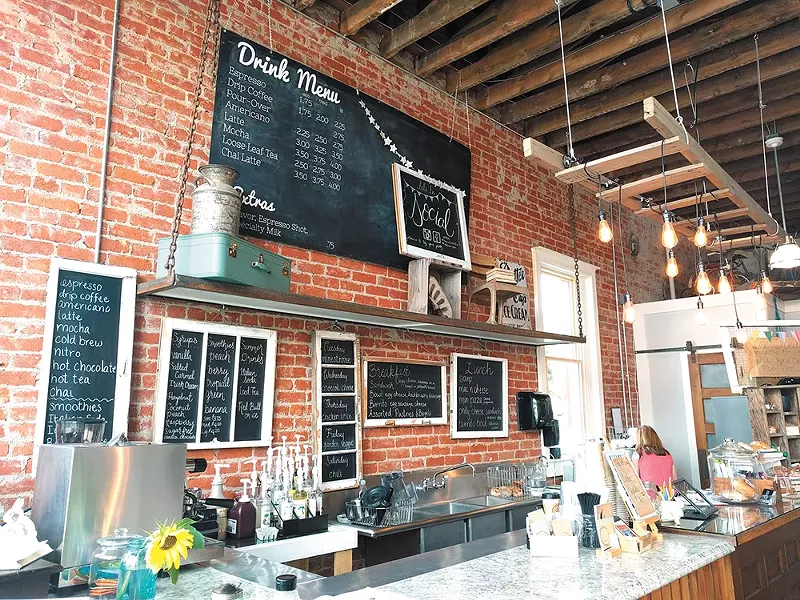 Historic and rustic details bring a charming coziness to the cafe's space. - CHEY SCOTT PHOTO
