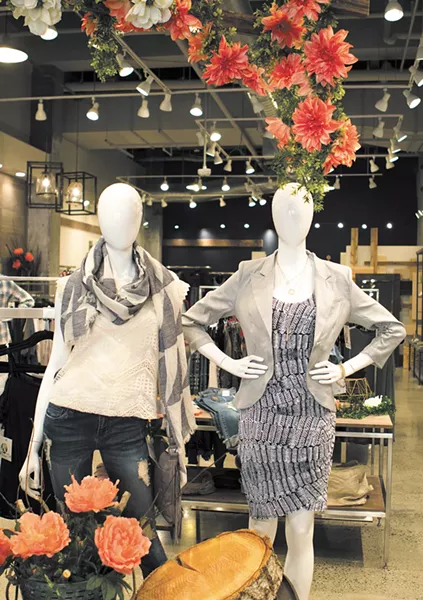 Stylish mannequins on display at &Kloth. - EMMA ROGERS PHOTO