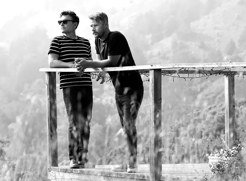 In defiance of their name, El Ten Eleven is made up of just Kristian Dunn (left) and Tim Fogarty. - MARK OWENS PHOTO