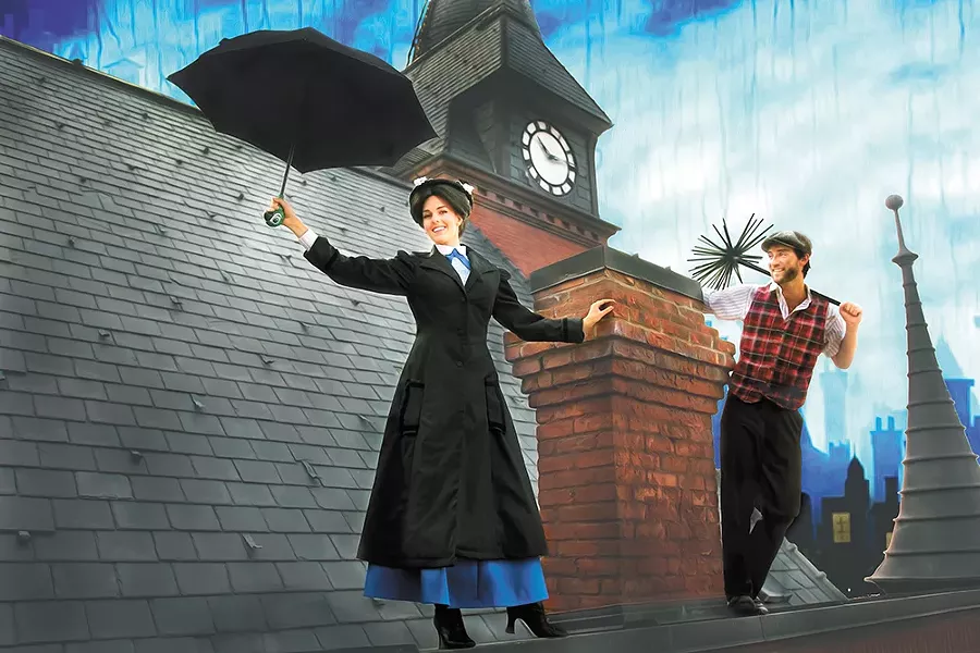 Mary Poppins opens the Spokane Civic's 72nd season. - EMILY JONES PHOTO ILLUSTRATION