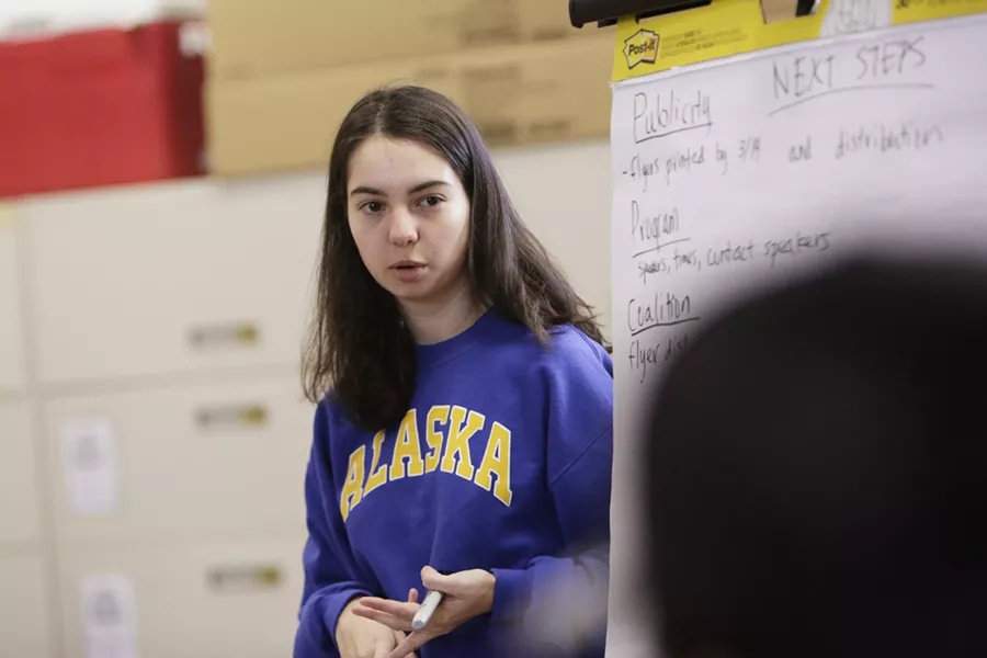 Ellary Lockwood, a 17-year-old senior at Lewis and Clark High School - YOUNG KWAK