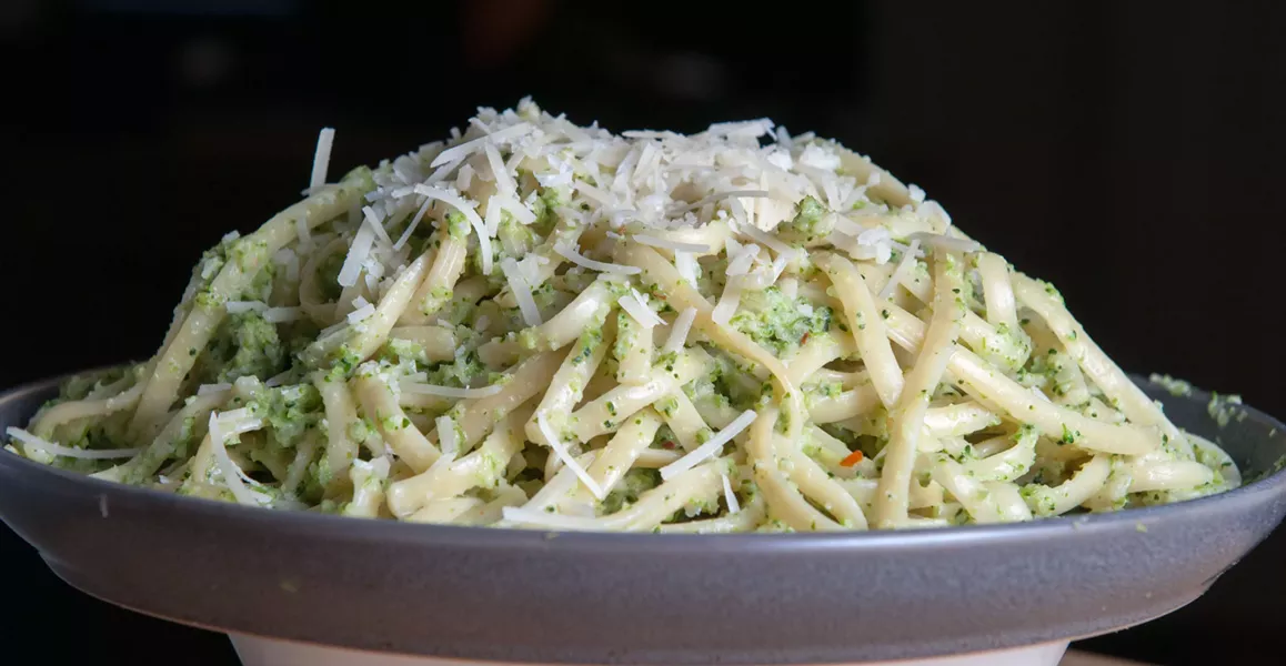 Broccoli cream pesto - DANIEL WALTERS PHOTO