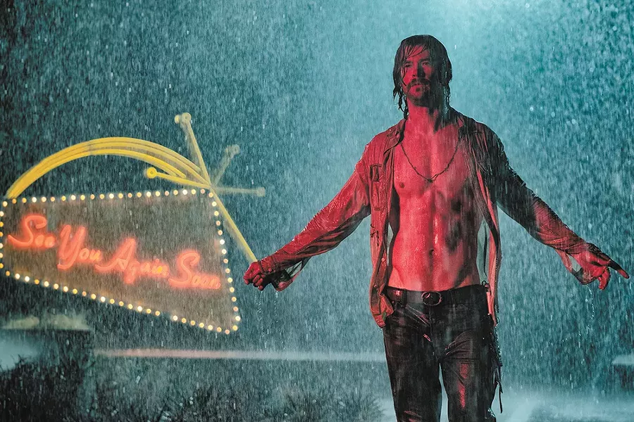 Chris Hemsworth makes joining a cult seem not so bad in the neo-noir curiosity Bad Times at the El Royale.