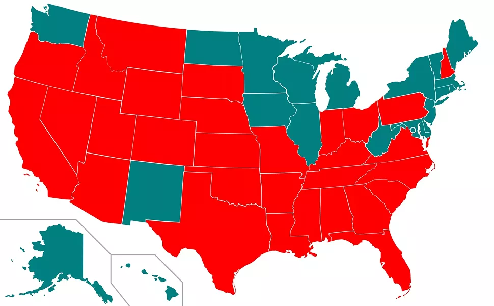 Washington joins 19 other states that have ended capital punishment. - WIKIMEDIA COMMONS/JAYCOOP