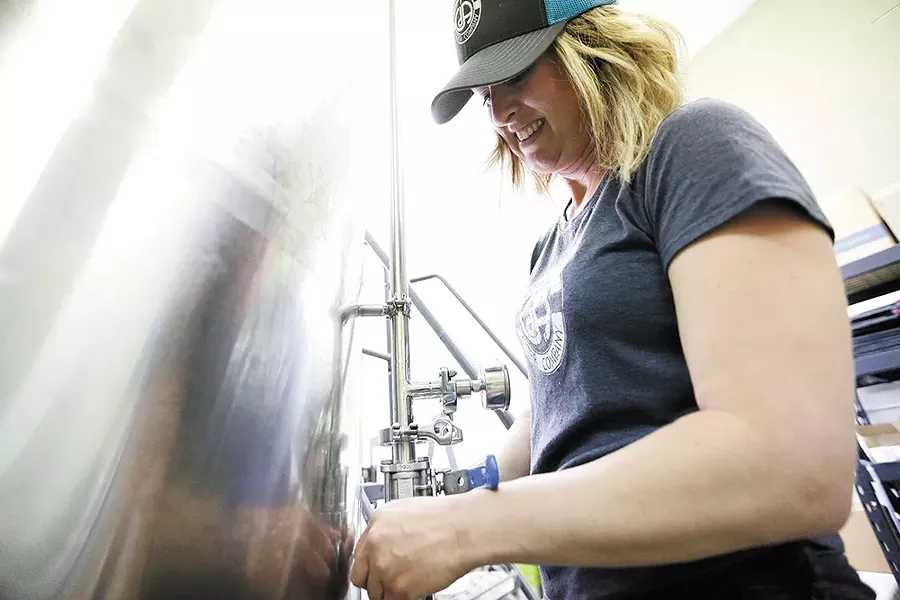 Coeur d'Alene Cider Co.'s brewmaster and owner Jill Morrison. - YOUNG KWAK