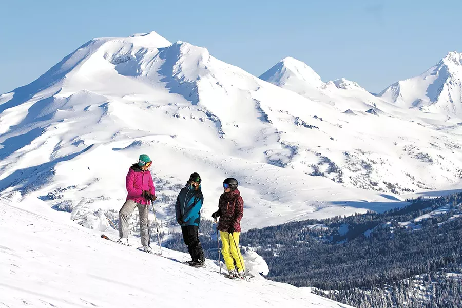 Average snowfall on Mount Bachelor is in excess of 450 inches each season. - MOUNT BACHELOR PHOTO