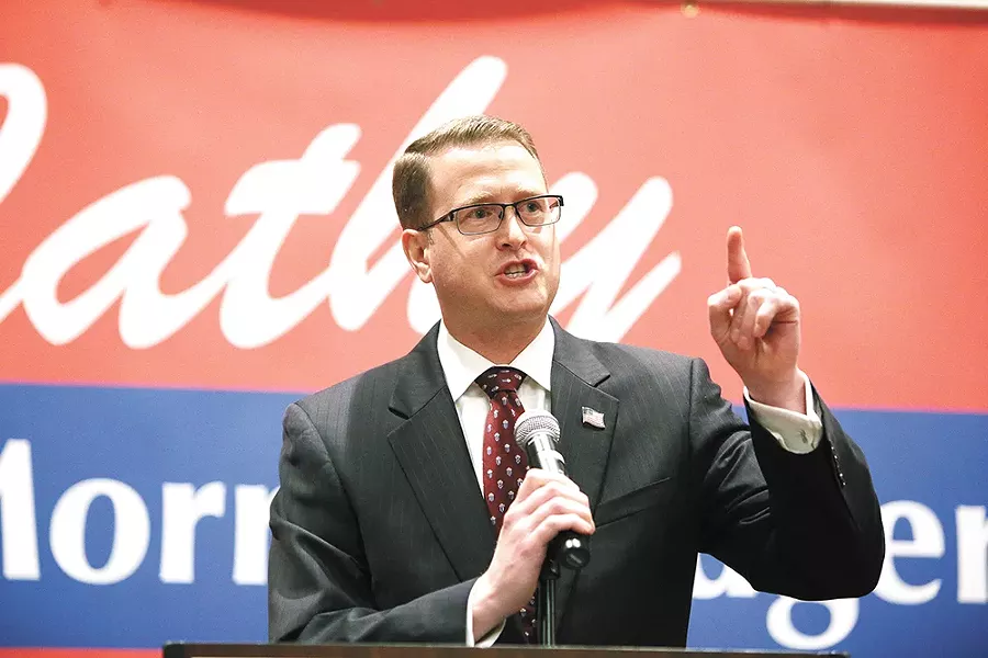 Rep. Matt Shea has been distributing a document titled "Bibleical Basis for War." - YOUNG KWAK