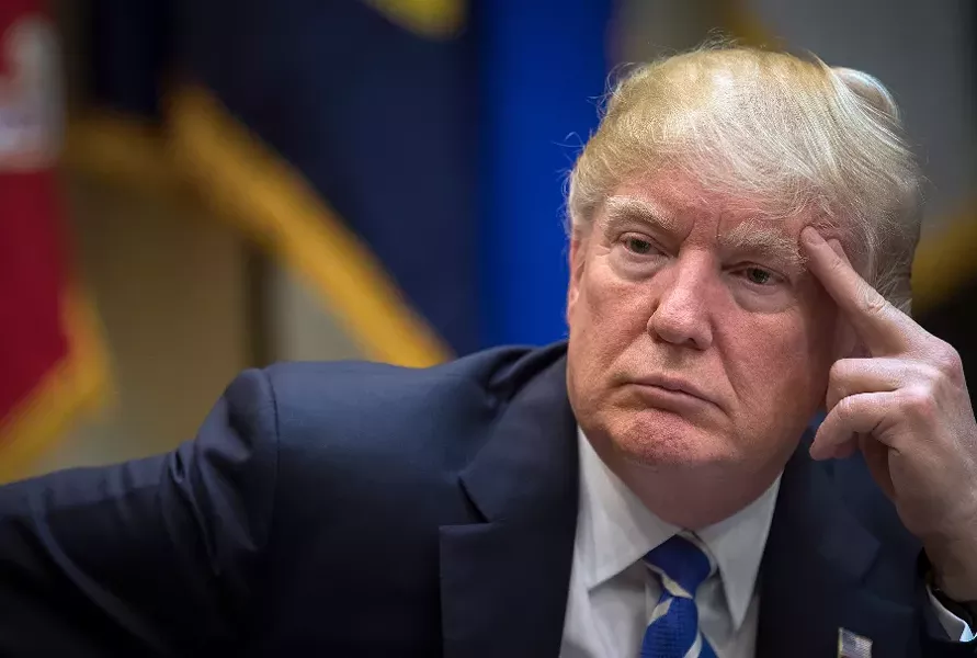 President Donald Trump during a roundtable discussion with women small business owners, at the White House in Washington, March 27, 2017. - STEPHEN CROWLEY/THE NEW YORK TIMES