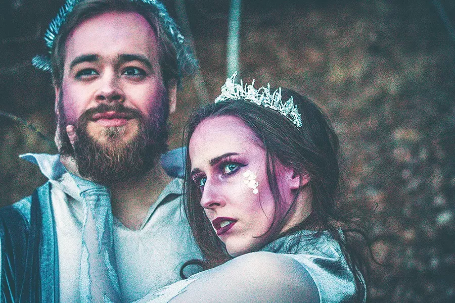 Gerrit Wilford and Paige Erbele as Shakespeare's Oberon and Titania. - DYLAN PAUL PHOTO