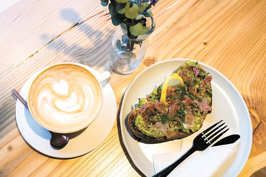 A mocha and Ladder's signature avocado toast. - HECTOR AIZON PHOTO