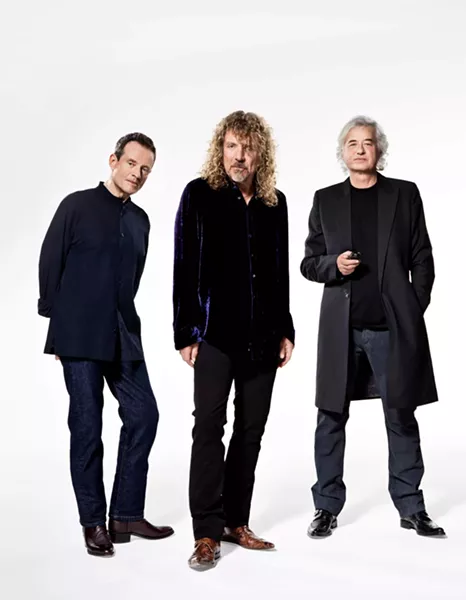 From left to right: John Paul Jones, Robert Plant and Jimmy Page.