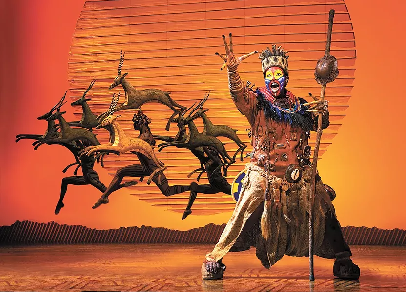Buyi Zama has played Rafiki in The Lion King for 16 years. - DEEN VAN MEER PHOTO
