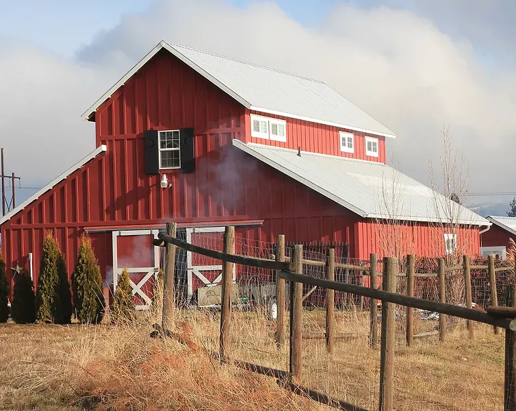 The Westward Leather Company barn. - CARRIE SCOZZARO PHOTO
