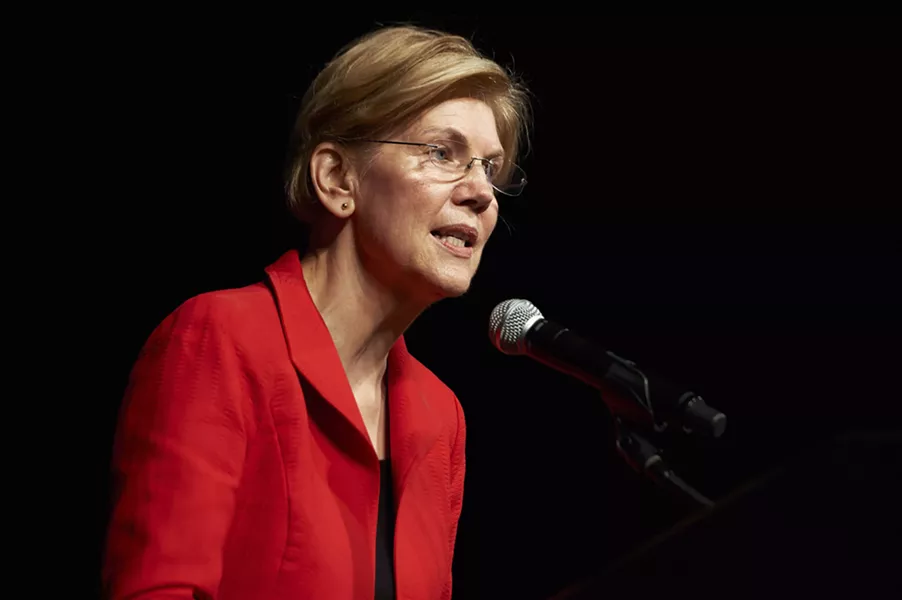 Sen. Elizabeth Warren (D-Mass.) speaks at the 2018 Nevada State Democratic Convention in Reno, Nev., on June 23, 2018. Signaling even more strongly her intent to run for president, and to forcefully confront President Donald Trump, Warren on Monday, Oct. 15, 2018, released the results of a DNA test that she said indicated she had Native American ancestry. - BRIDGET BENNETT/THE NEW YORK TIMES