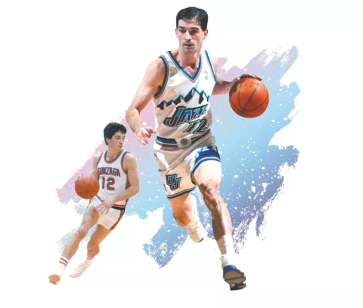 NBA Hall of Famer and Gonzaga legend John Stockton. - DEREK HARRISON PHOTO ILLUSTRATION