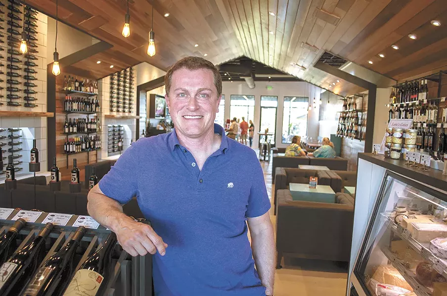 Nectar Wine and Beer owner Josh Wade inside the new Kendall Yards location. - SARAH WURTZ