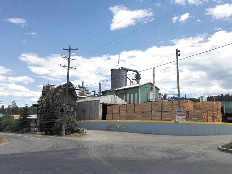 The Stimson Lumber mill employs about 100 people, many of them from Priest River. - MIKE BOOKEY