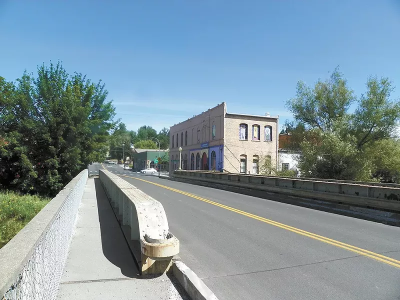 A bridge over the Palouse River leads to a lively Main Street. - DAN NAILEN