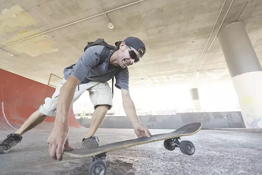 Trevor, a regular skater, says: "Put in some more ramps and more skaters will show up." - YOUNG KWAK