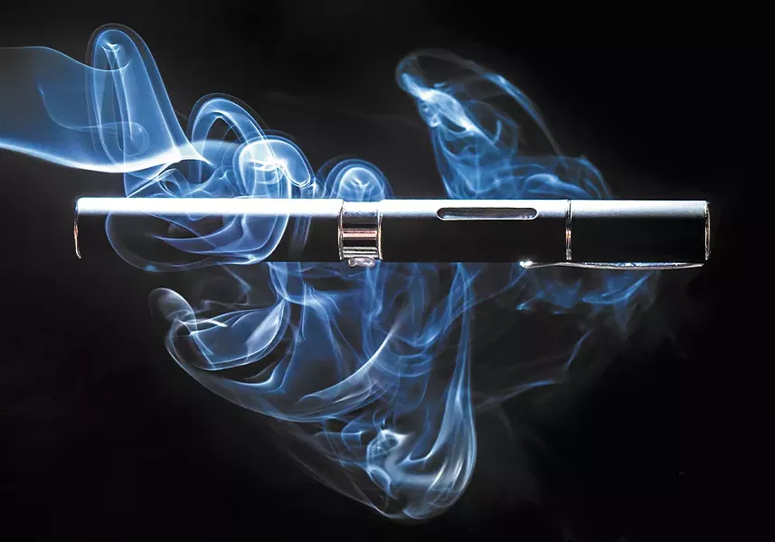 E-cigs simulate smoking by turning liquids — often with flavorings and nicotine — into an aerosol, or vapor.