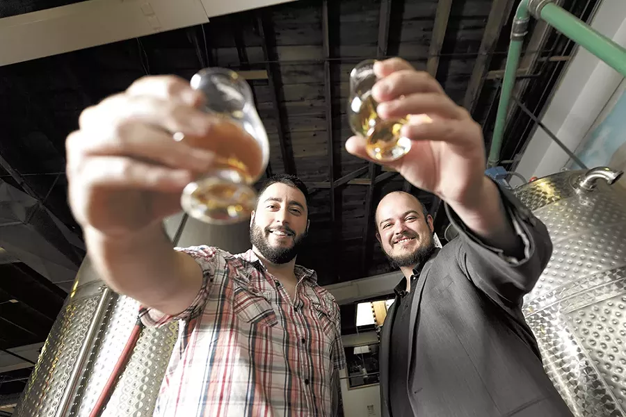 Distilling University co-owners Daniel Siegel, left, and Rockwell Rutter. - YOUNG KWAK