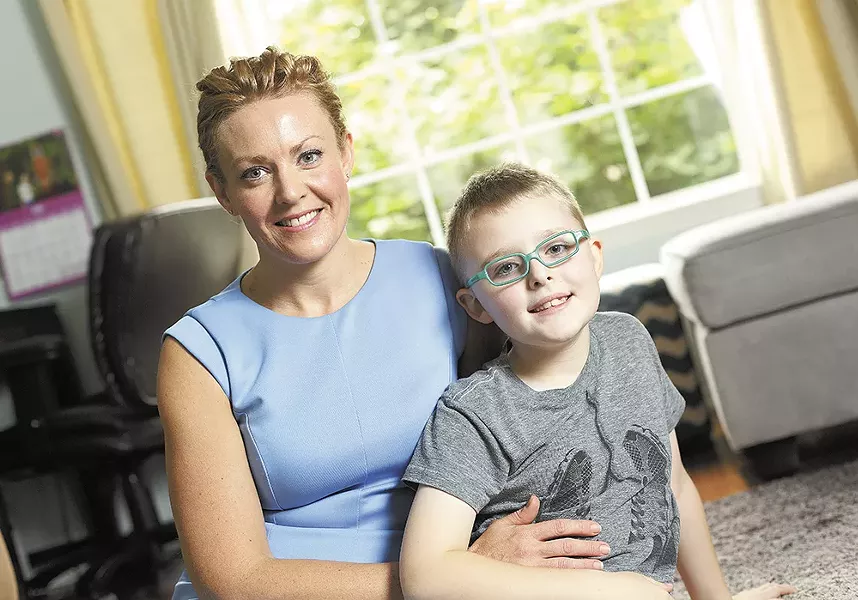Initially inspired by her son's condition, Rebecca Schroeder has continued to support families dealing with cystic fibrosis. - YOUNG KWAK