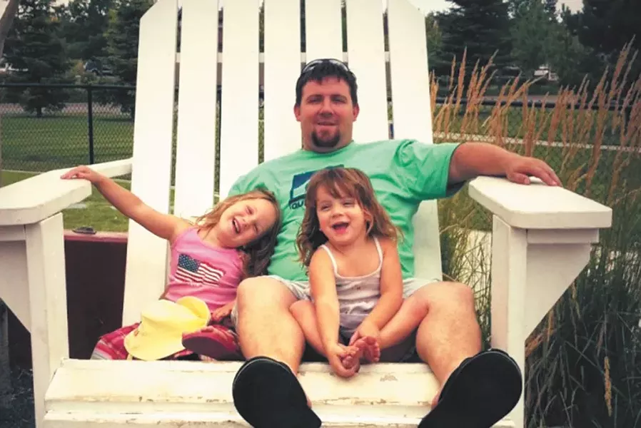 Mike Baroni and his two daughters were killed in a car wreck on Saturday.