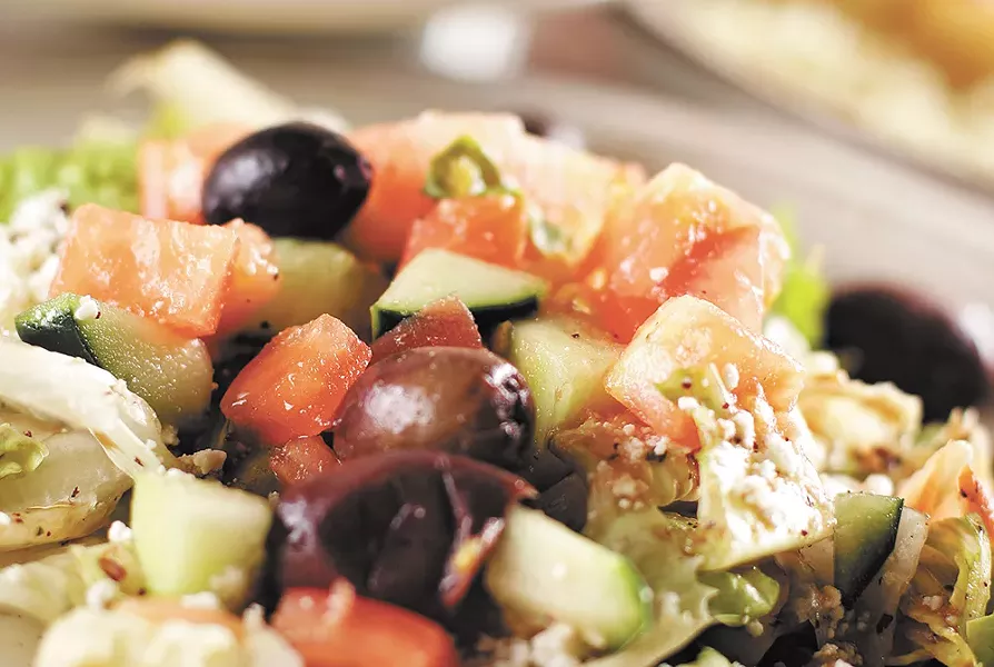 Greek salad at the White House Grill.